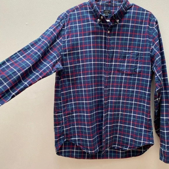 J. CREW - Plaid Button Down Oxford Shirt - Picture 5 of 7